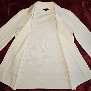 J.Crew 365 Sophie in Beige Open-Front Sweater Blazer Cardigan 3/4 Sleeve